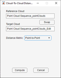 Compute distance metric in Compare tab