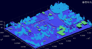 Point Cloud Colormap Based on Classification