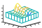 Mesh surface plot with curtain