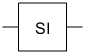 Symbol of inverse S gate