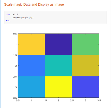 Published file with a title, code, and a snapshot of the resulting final image