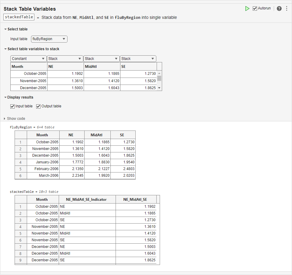 combine-values-from-multiple-table-variables-into-one-table-variable-in-the-live-editor-matlab