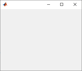 Blank UI figure window. The window is half as tall as half as wide as the default window.