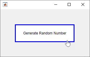 Button with a blue border and text "Generate Random Number"