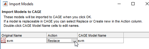 Import Models dialog box.
