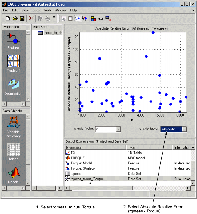 Cage browser dialog box
