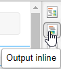 Output inline button