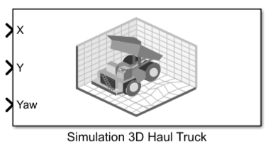 Simulation 3D Haul Truck Block Icon