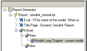 Outline pane with Model Loop Chapter - current model selected beneath then component