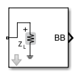 Outport block icon with the enabled simulated noise parameter