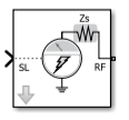 Outport block icon with the enabled simulated noise parameter