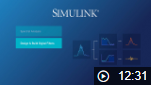 A screenshot from the Simulink for Signal Processing video shows several signals from a signal processing algorithm.