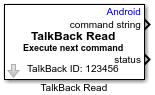Android TalkBack Read block icon