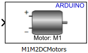 M1 M2 DC Motors block