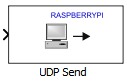 Raspberry Pi UDP Send block