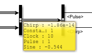 The port value shows a flat list of bus element names and values.