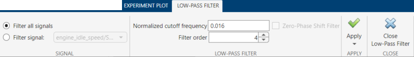 Low-pass filter tab