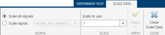 Scale data tab