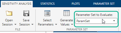 ParamSet is selected in the Parameter Set to Evaluate drop-down list