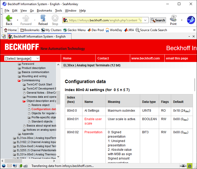 Use the Beckhoff website for Beckhoff TwinCAT data for the EL3102.