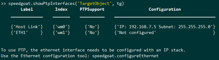 The show PTP interfaces function output displays PTP interfaces.