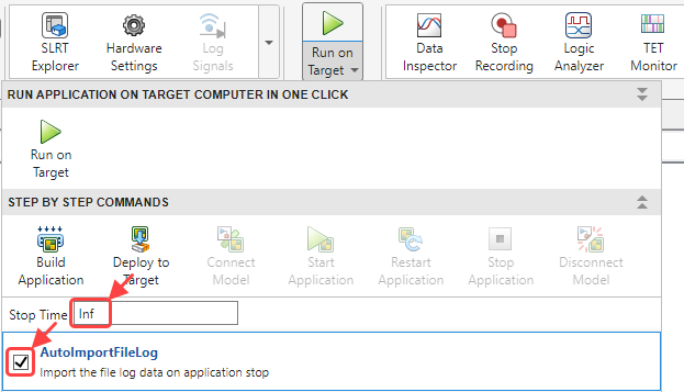 Change stop time and enable auto import.