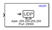 UDP Write (HOST) block