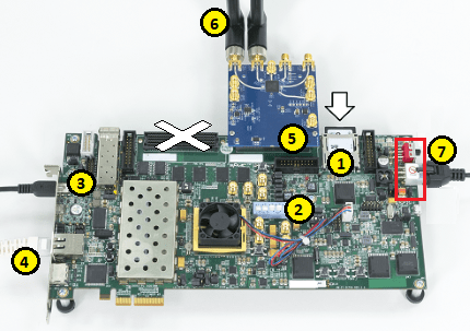 ZC706 and FMCOMMS2/3/4 card hardware connections