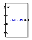 Static Synchronous Compensator (Phasor Type) block