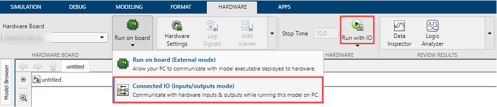 Enable connected I/O