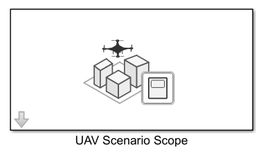 UAV Scenario Scope block