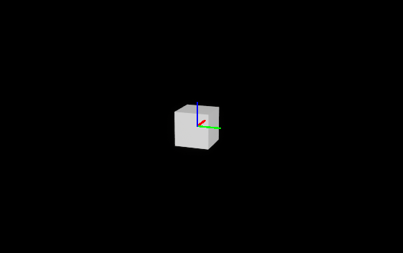 Blank scene with coordinate systems