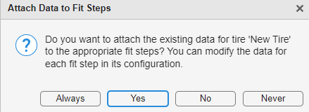 Attach Data to Fit Steps dialog box.