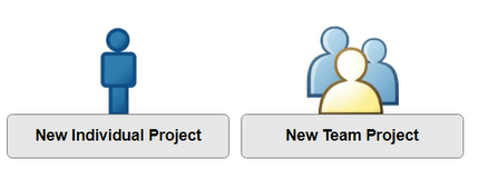Labeler option selection for either new individual project, new team project, or open an existing project.