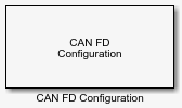 CAN FD Configuration block
