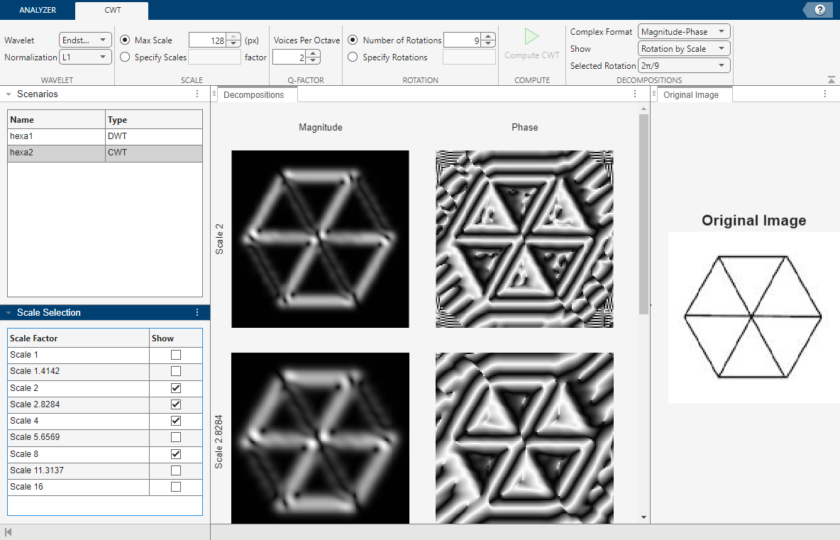 Wavelet Image Analyzer app