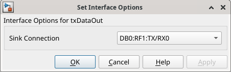 txDataOut interface options