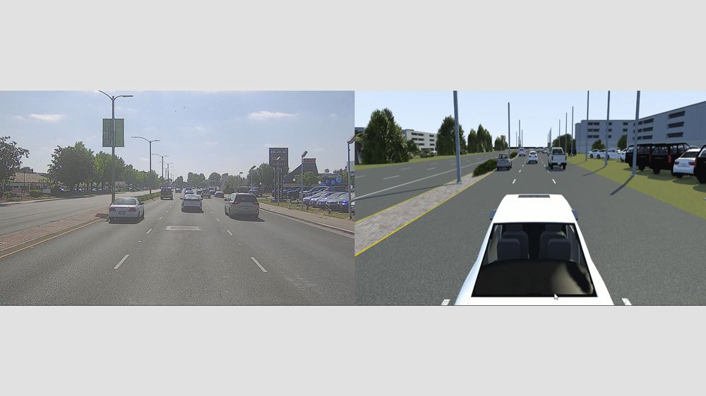Virtual World Scenario Scenario generated from real world camera and lidar data.