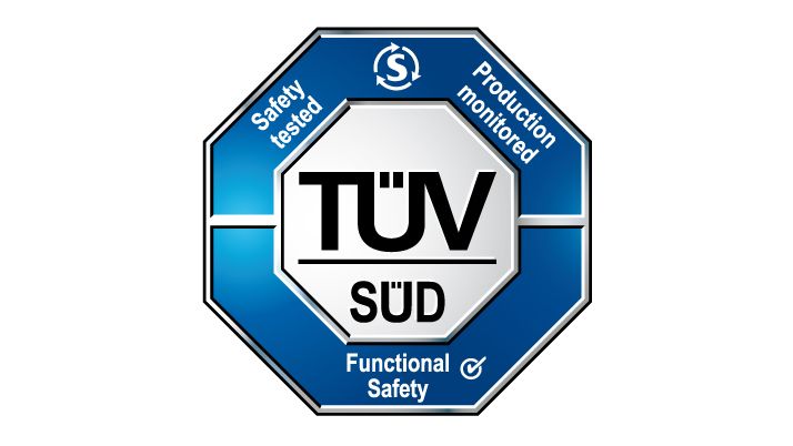 A certification mark issued by TÜV SÜD for tools used with Model-Based Design.