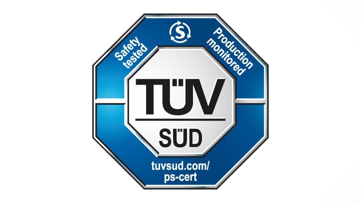 A certification mark issued by TÜV SÜD.