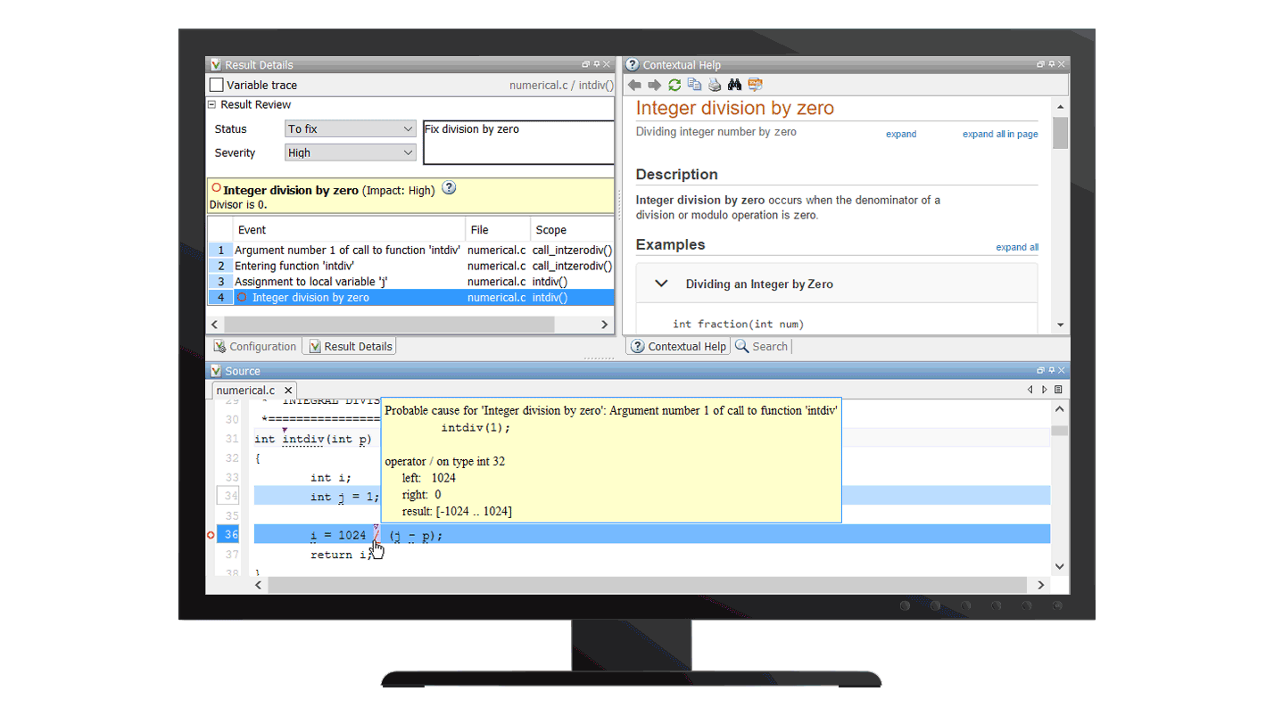 Interactive analysis on desktop.