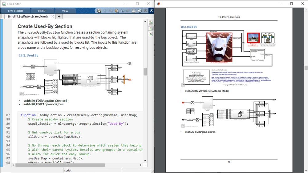 simulink report generator