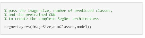 Semantic Segmentation - code to create the SegNet architecture Semantic Segmentation - code to create the SegNet architecture