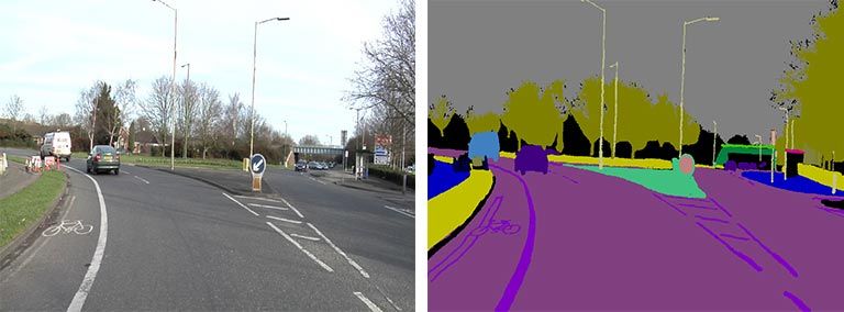 Semantic Segmentation - labeling highway scene Semantic Segmentation - labeling highway scene
