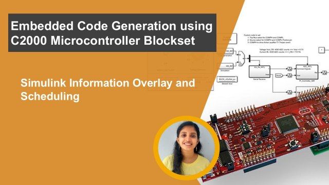 Learn how the information overlay in Simulink can be used to understand the scheduling of algorithms running on C2000 Microcontrollers.