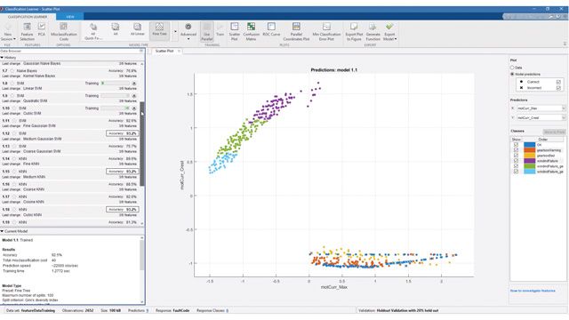 See how the Classification Learner app enables you to train and validate your condition monitoring algorithm.