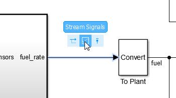 Access commonly used editing actions when clicking a block or signal line in Simulink .
