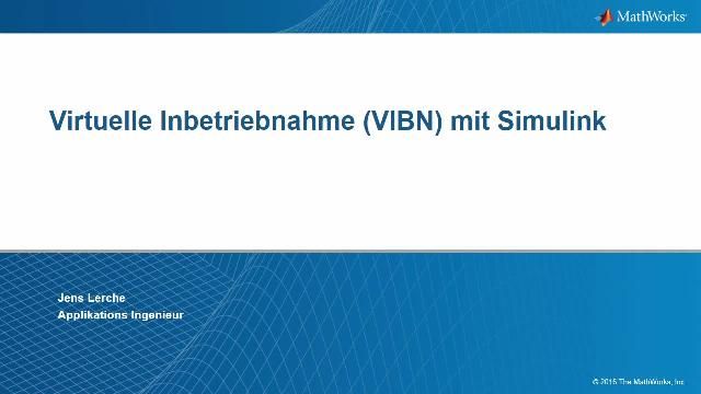 Nach einer Einführung in die Thematik und der Gegenüberstellung von Virtueller Inbetriebnahme und modellbasierter Entwicklung sehen Sie die Systemsimulation in Simulink und die automatische Erzeugung von IEC 61131 – 3 ST Code.