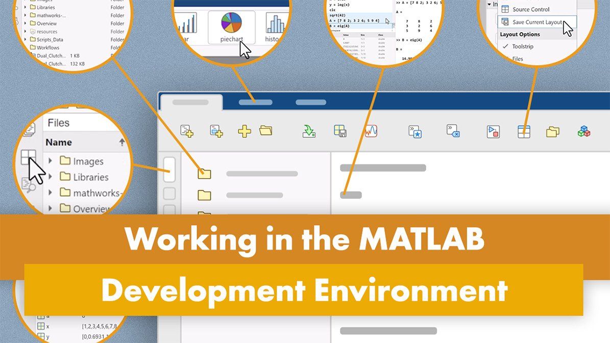 Learn how to use the MATLAB development environment and start programming fast. This video walks you step-by-step through the interface.